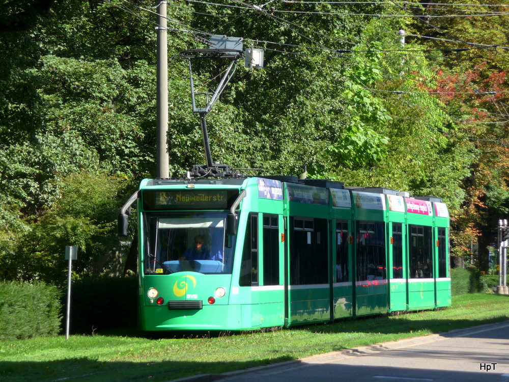 BVB - Tram Be 6/8 311 unterwegs auf der Linie 8 am 12.09.2010
