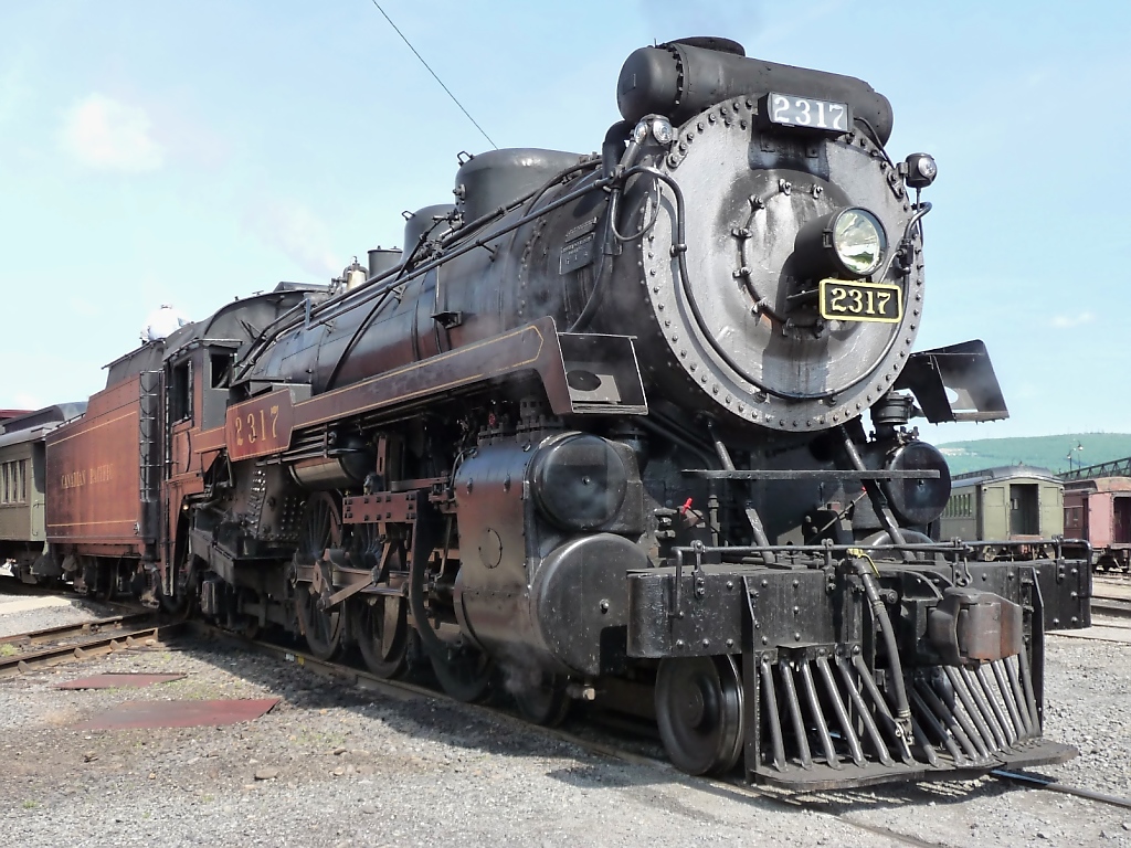Canadian Pacific #2317 in  Steamtown  Scranton, PA (4.6.09)