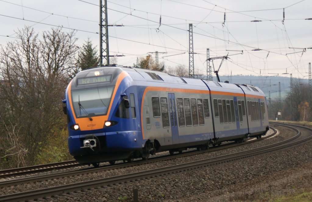 Cantus 427 007 kurz vor Fulda am 13.11.2009