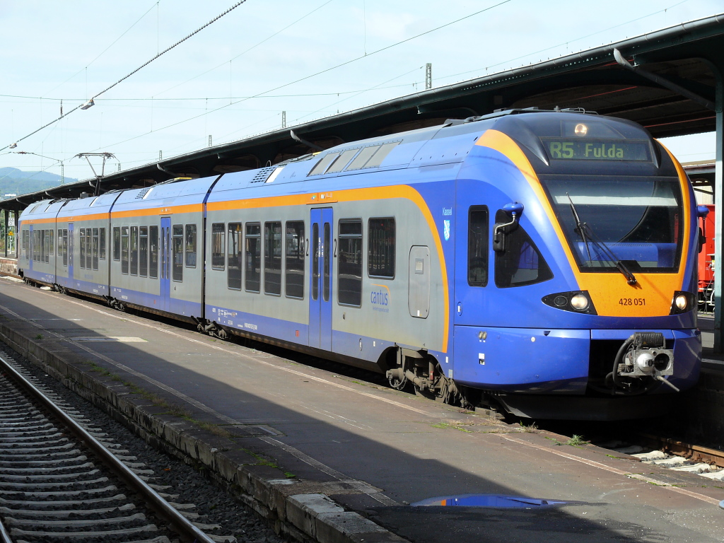 Cantus Verkehrsgesellschaft, R5 Fulda-Kassel Hbf. 11.09.2010.
