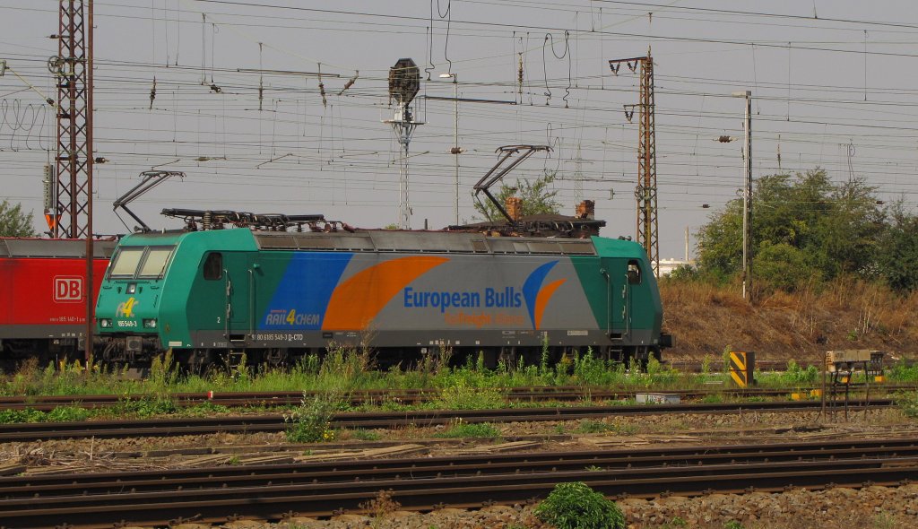 Captrain 185 549-3 (91 80 6185 549-3 D-CTD) in Grokorbetha; 26.08.2011