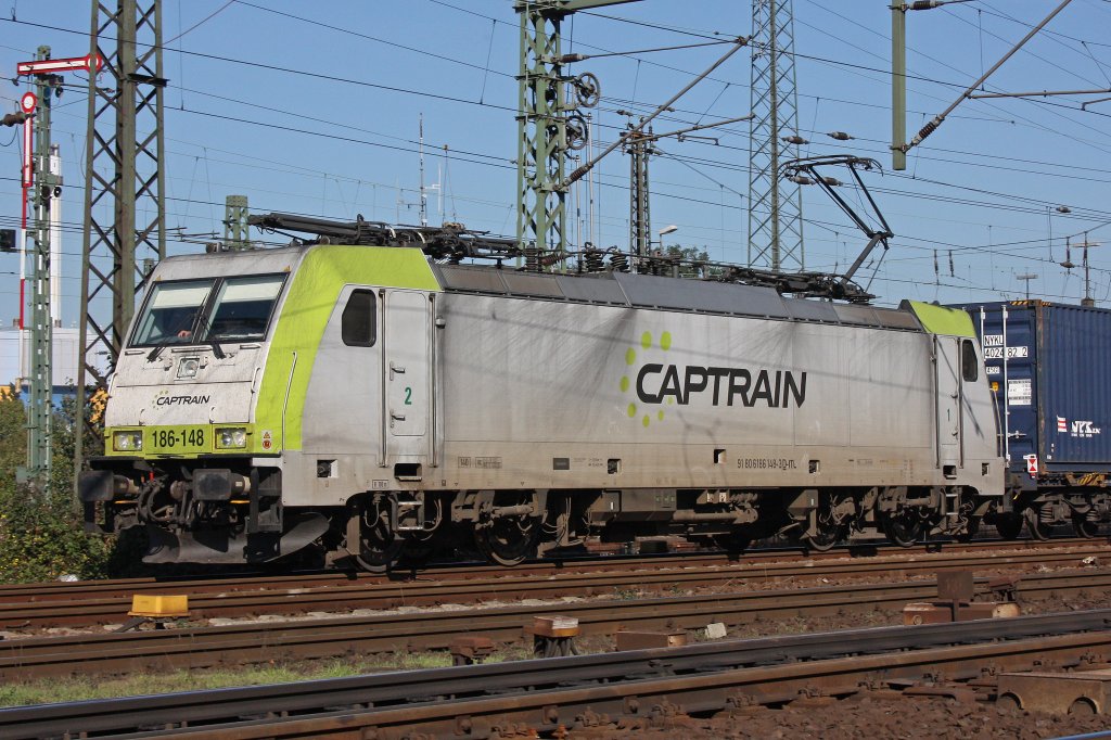 Captrain 186-148 am 11.10.10. in Oberhausen-West