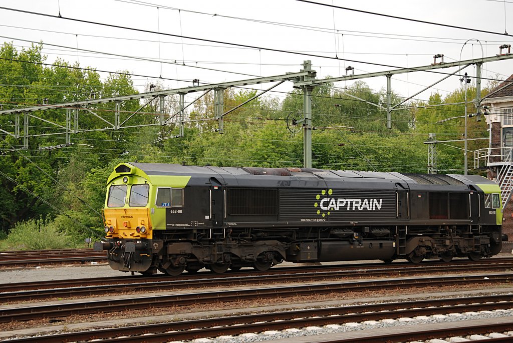 CAPTRAIN's CLASS 66 653-08, Roosendaal am 14/05/2010