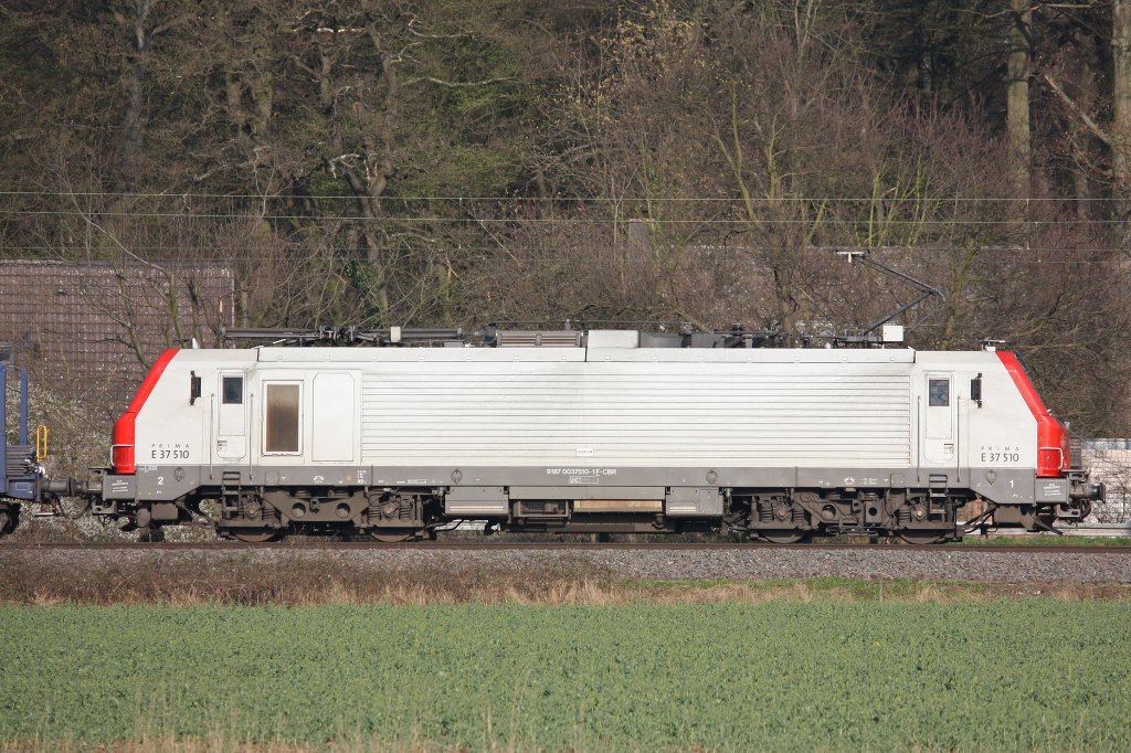 CB Rail E37 510 fuhr am 28.3.12 durch Ratingen-Lintorf.