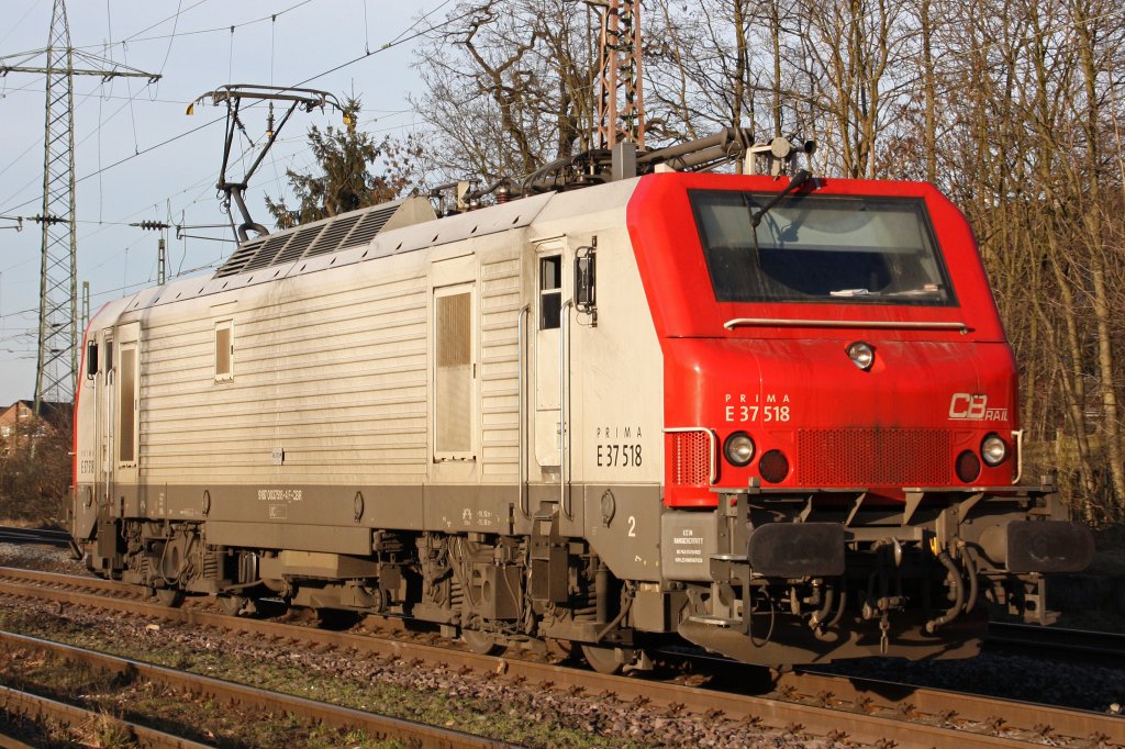CB Rail E37 518 am 7.2.11 als Lz in Ratingen-Lintorf