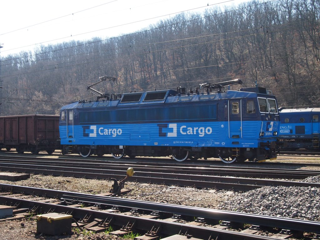 CD Cargo 363 521-6 auf Hbf. Kralupy nad Vltavou am 15.4.2013.