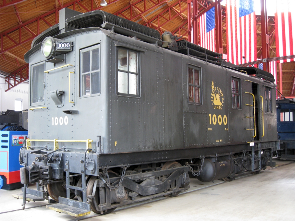 Central Railroad of New Jersey D3-O Box Cab #1000 Diesellok steht 30/5/2009 im Baltimore & Ohio Railroad Museum, Baltimore Maryland.  Baujahr; 1925, American Locomotive Company/General Electric/Ingersoll-Rand.