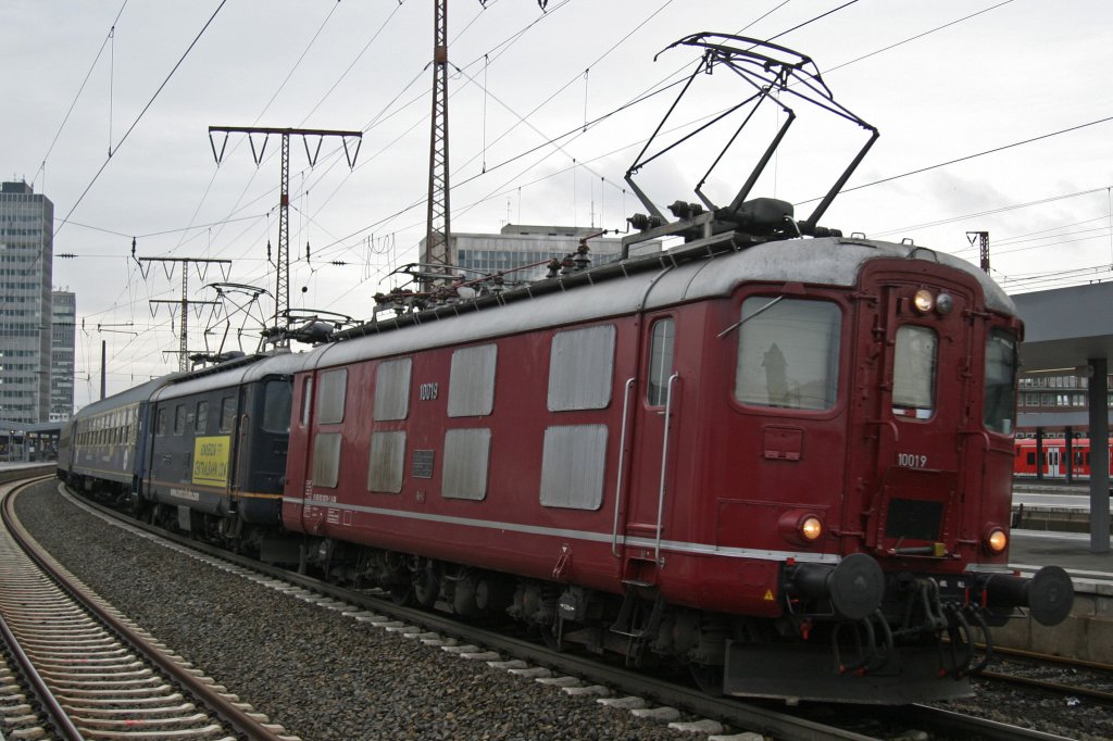 Centralbahn Lok 10019 und 10008 am 21.3.10 mit DPE 1769 in Essen Hbf