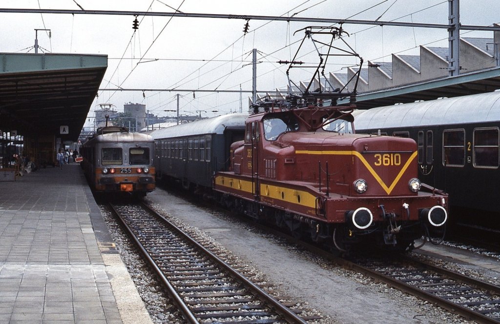 CFL 3610 und 255 im Juli 1988 in Luxemburg