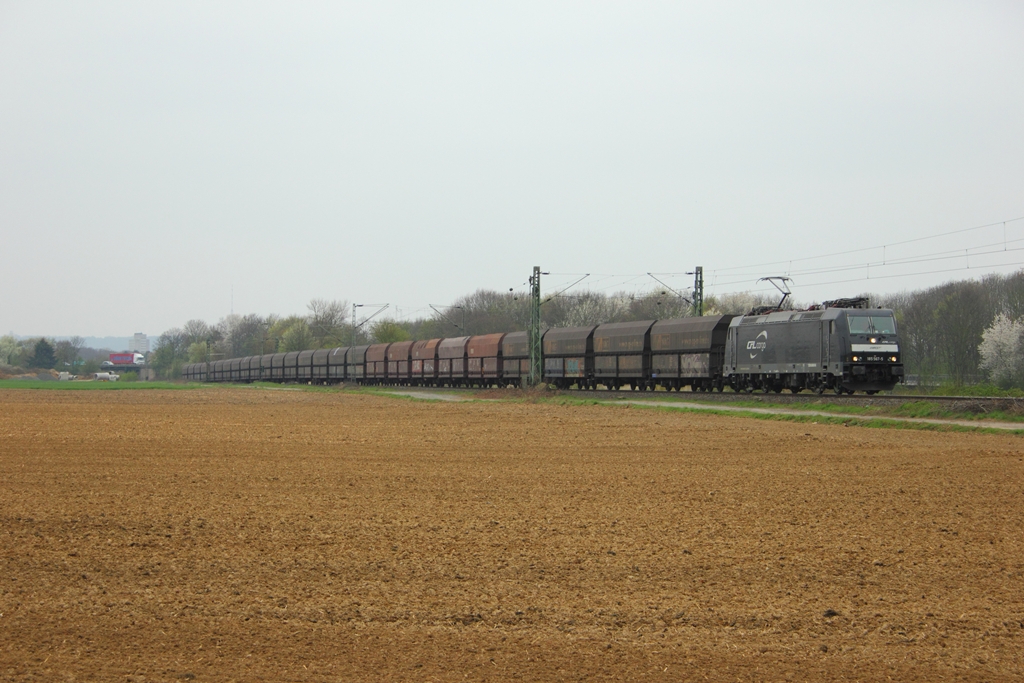 CFL Cargo 185 567-5 i.E. fr die NIAG am 5.4.2012 in Vilich-Mldorf 