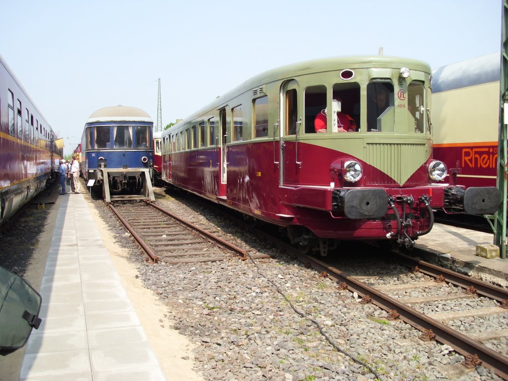 CFL Triebwagen im DB-Museum Koblenz Ltzel am 21.05.11 