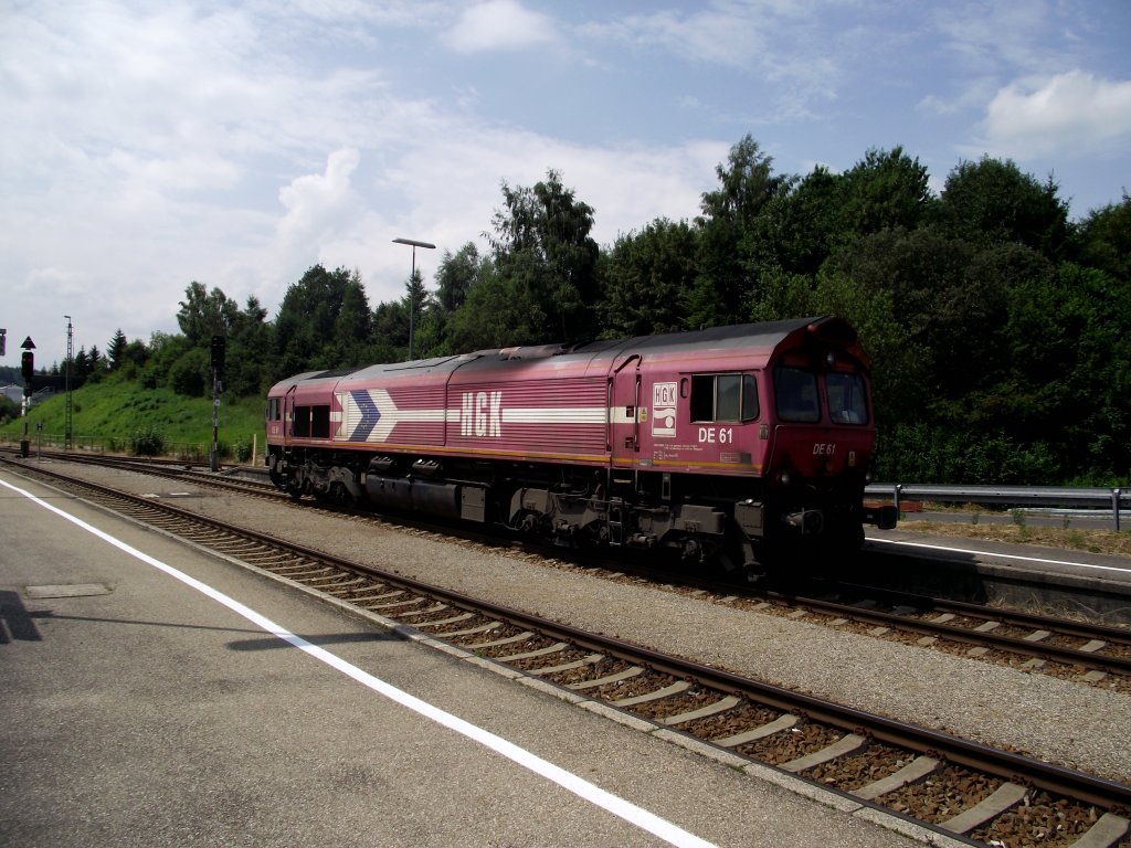 Class 66 der HGK am 24.07.13 in Kempten Hbf