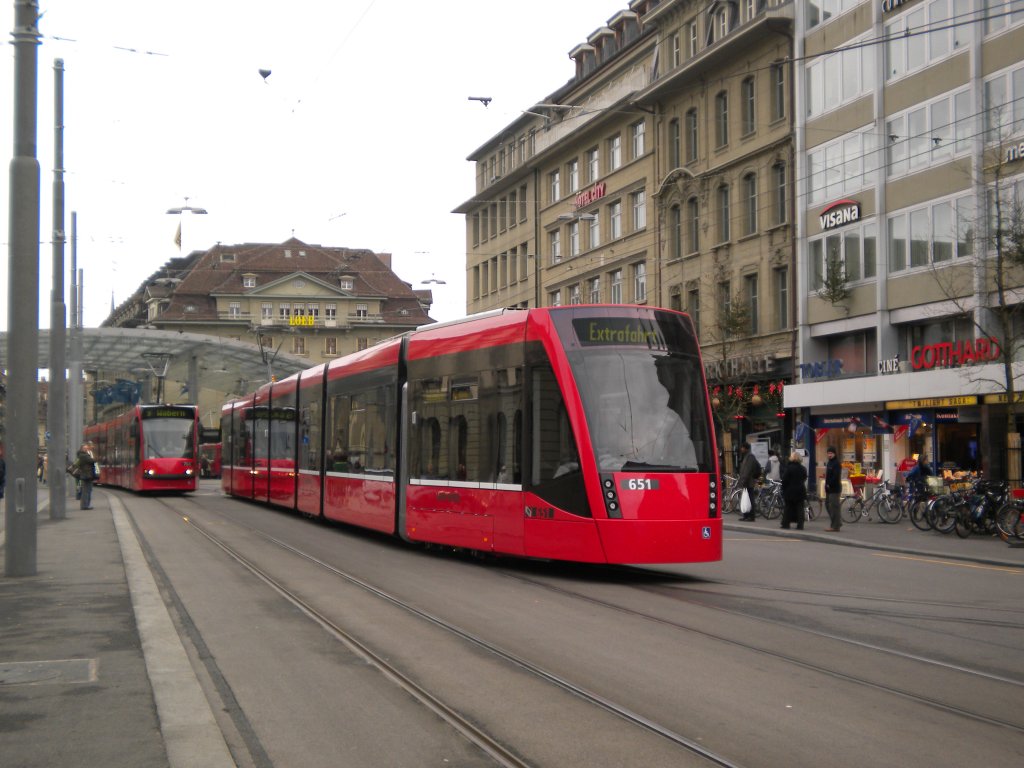 Combino Classic auf dem Bubenbergplatz. 5. Dezember