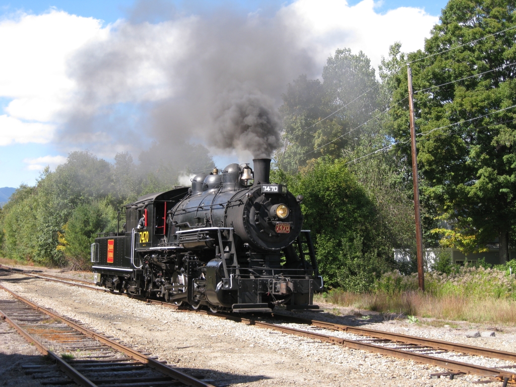 Conway Scenic Railroad 0-6-0 #7470 18/9/2010 in North Conway New Hamphsire.