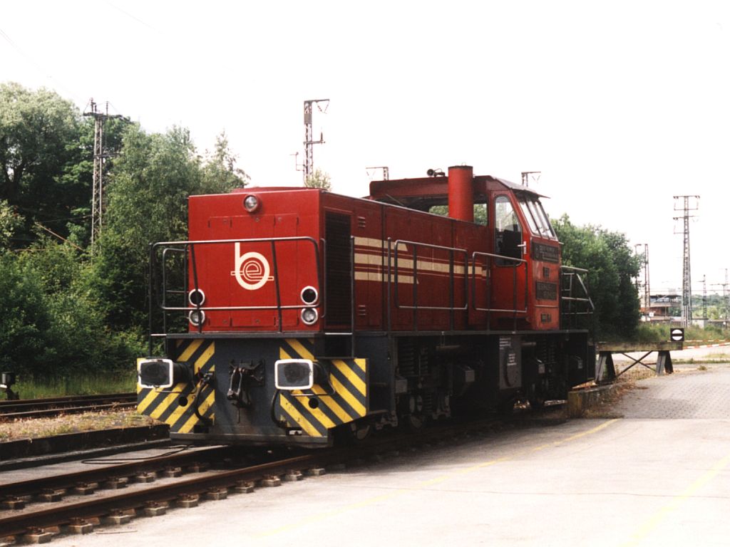 D24 der Bentheimer Eisenbahn AG auf Bahnhof Bad Bentheim Nord am 16-6-2001. Bild und scan: Date Jan de Vries.