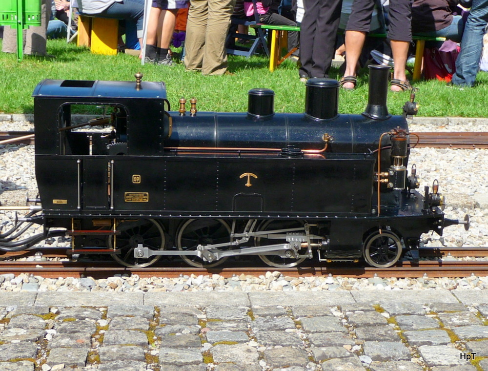 Dampfbahn Aaretal Mnsingen - Dampflok Ed 3/4 59  Spur: 7 1/4 Zoll unterwegs am 29.08.2010