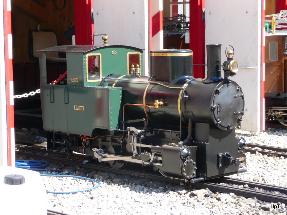 Dampfbahn Aaretal Mnsingen - Dampflok Katrin Spur: 7 1/4 Zoll Baujahr: 199 Gewicht: ca. 350 kg unterwegs am 29.08.2010