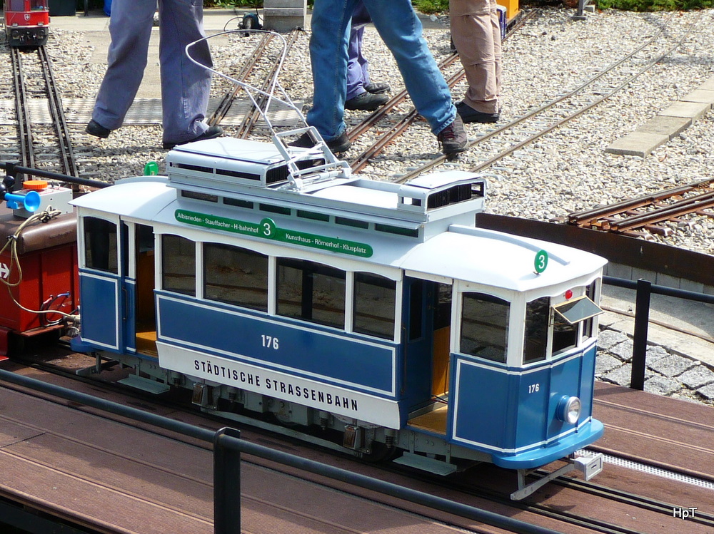 Dampfbahn Aaretal Mnsingen - Zrcher Tram Ce 2/2 176 unterwegs am 29.08.2010