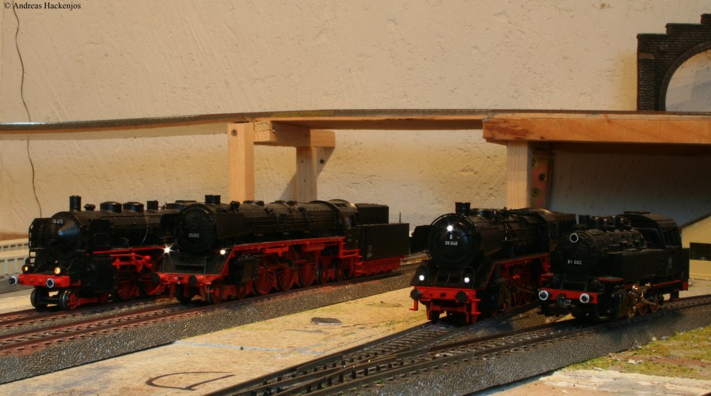 Dampferparade anlsslich der Inbetriebnahme von 39 048 