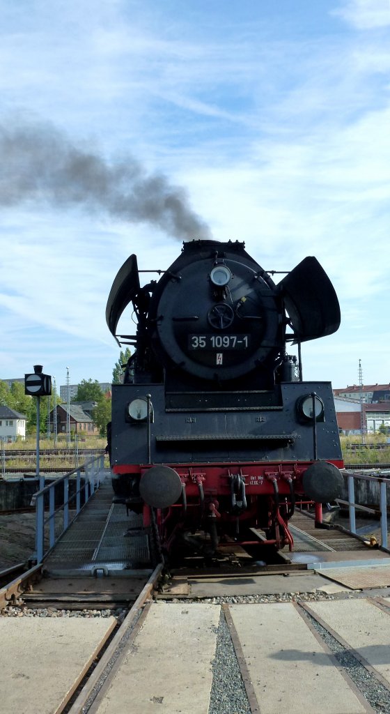Dampflok 35 1097-1 in Gera. Fot0 29.09.2012