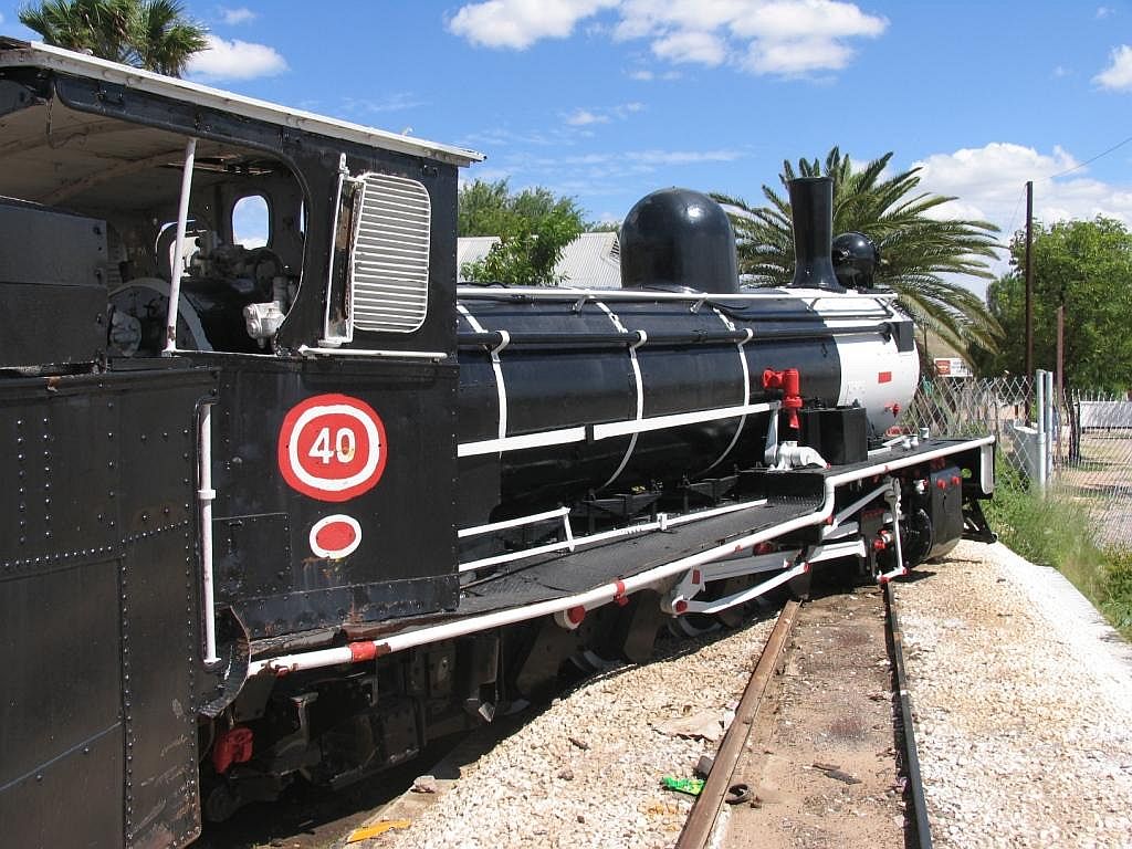 Dampflok 41 in Usakos am 6-3-2009.