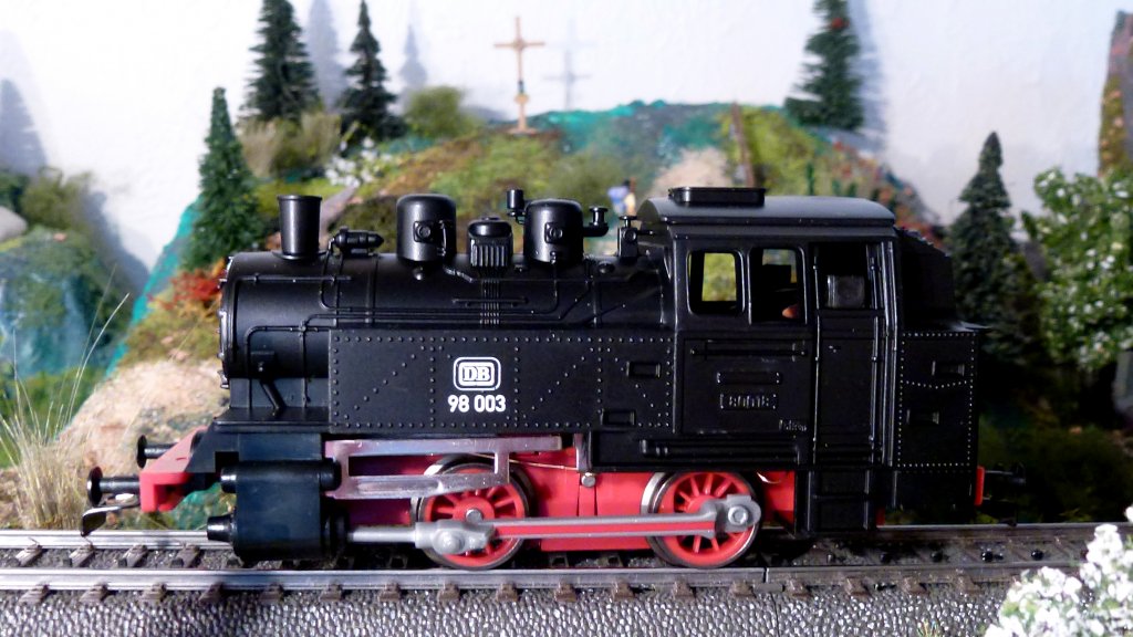 Dampflok 98 003 auf der Anlage. 16.10.2012