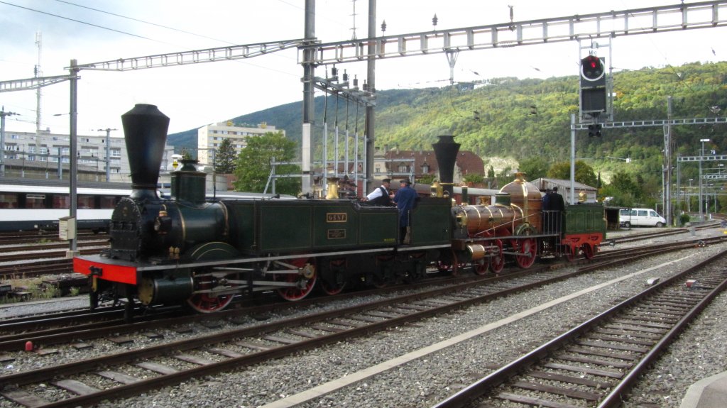 Dampflok Genf und Limmat in Biel am 26.09.2010