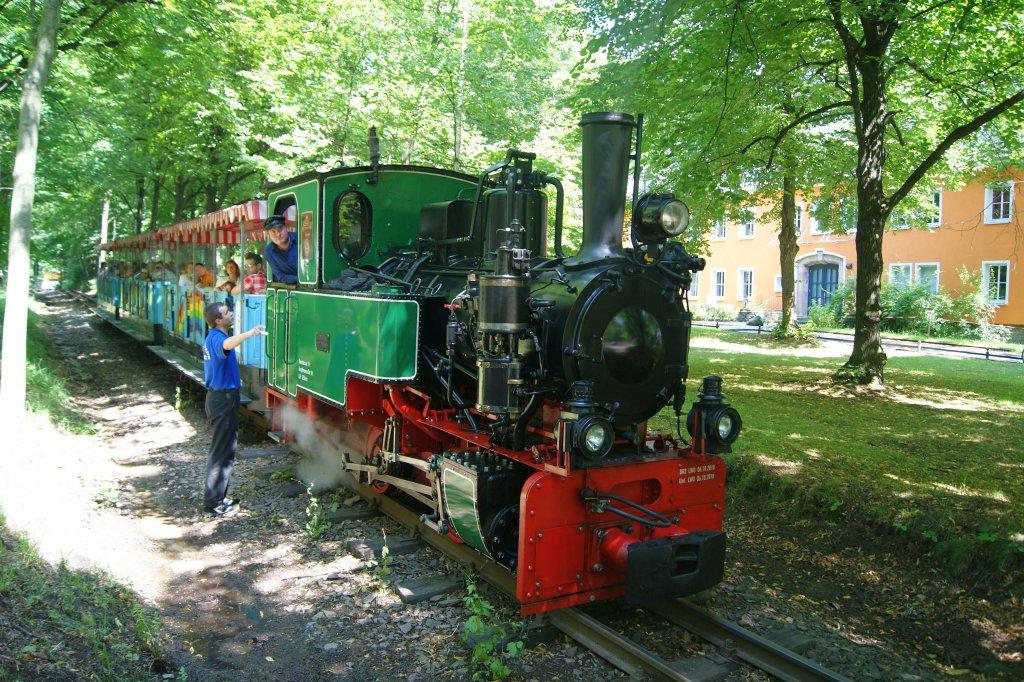 Dampfzug zum Pressefest im Chemnitzer Kchwald. 10.07.2011