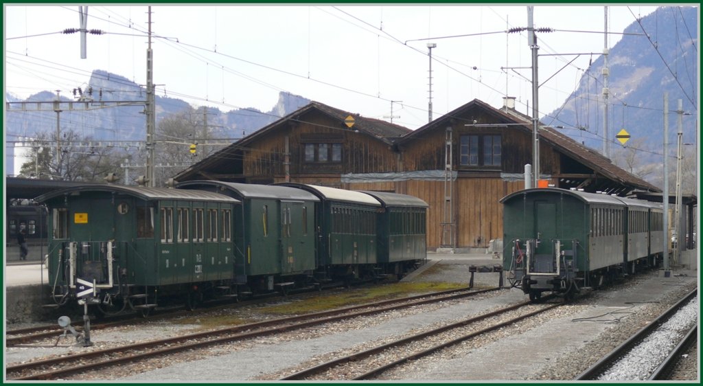 Dampfzugveteranen abgestellt in Landquart. (18.03.2010)