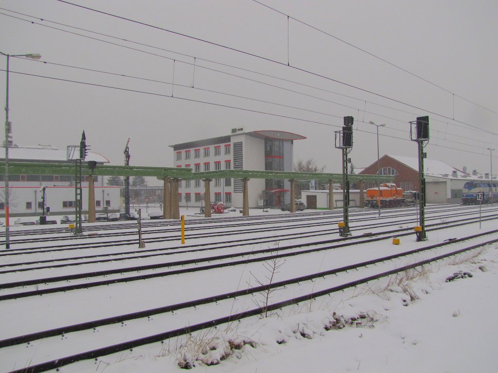 Das Bahnbetriebswerk der Erfurter Bahn in Erfurt Ost; 29.11.2010