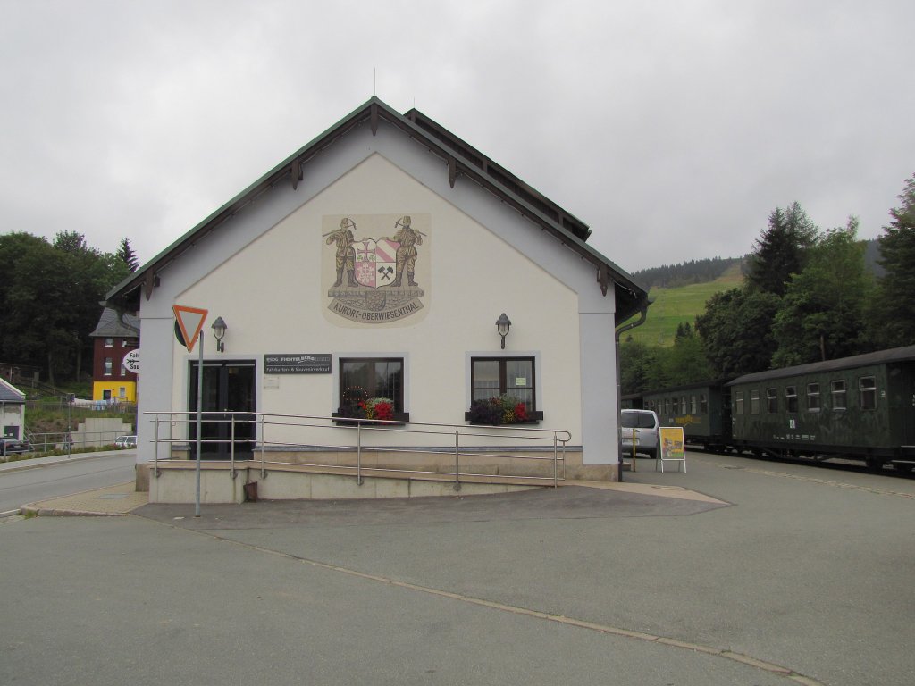 Das Bahnhofsgebude in Oberwiesenthal; 13.09.2011