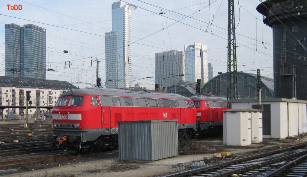 Das Bild ist am 16. Januar in Frankfurt am Main im Hauptbahnhof entstanden.