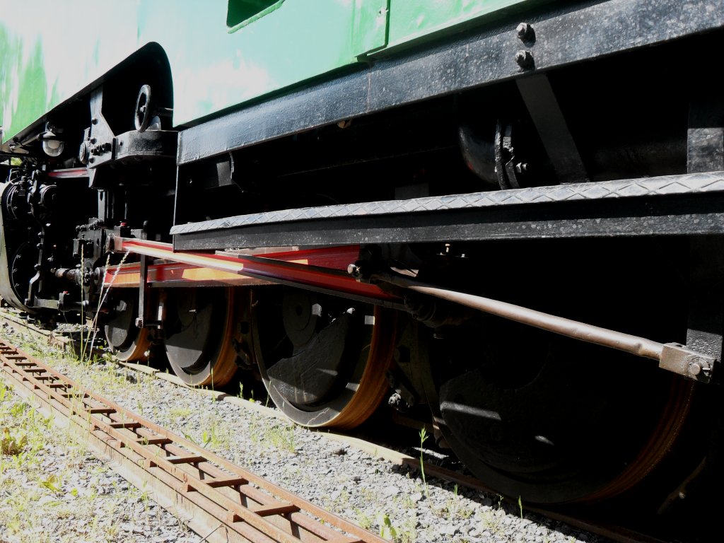 Das Fahrwerk der gewaltigen Lok 53 der Br�ltalbahn oder auch RSE(Rhein-Sieg-Eisenbahn).