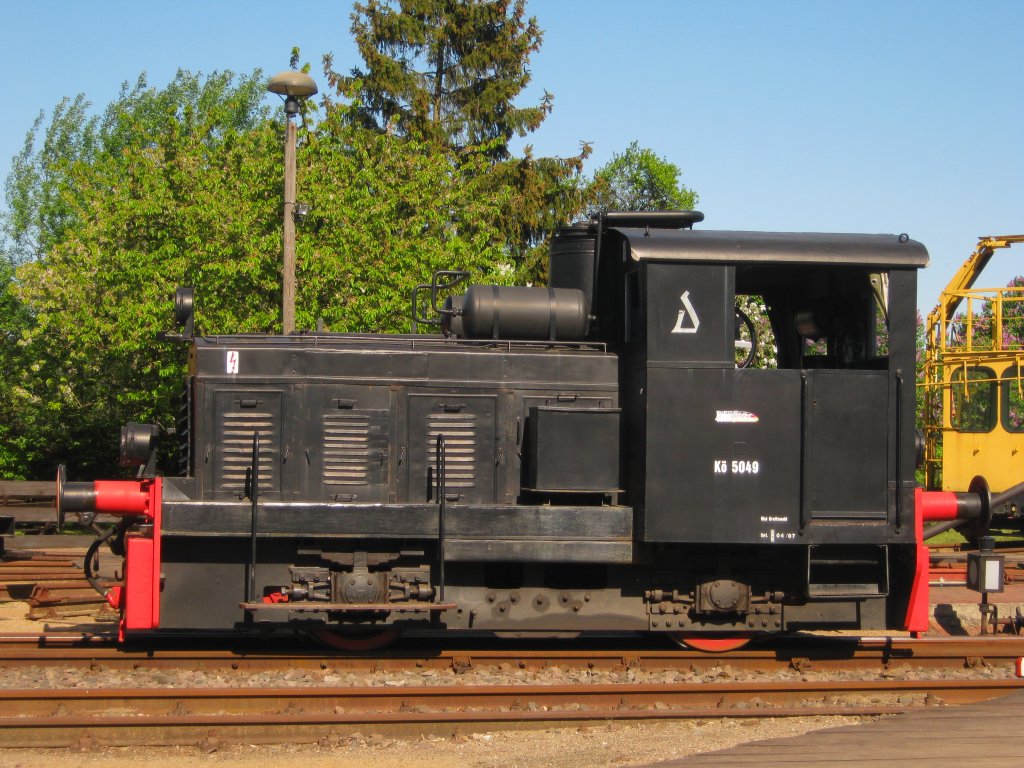 Das Foto der K 5049 oder auch 310 849-5 bei den Fhrerstandmitfahrten der Saisonerffnung beim Brandenburgischen Eisenbahnmuseum in Gramzow ist am 30. April 2011 entstanden.