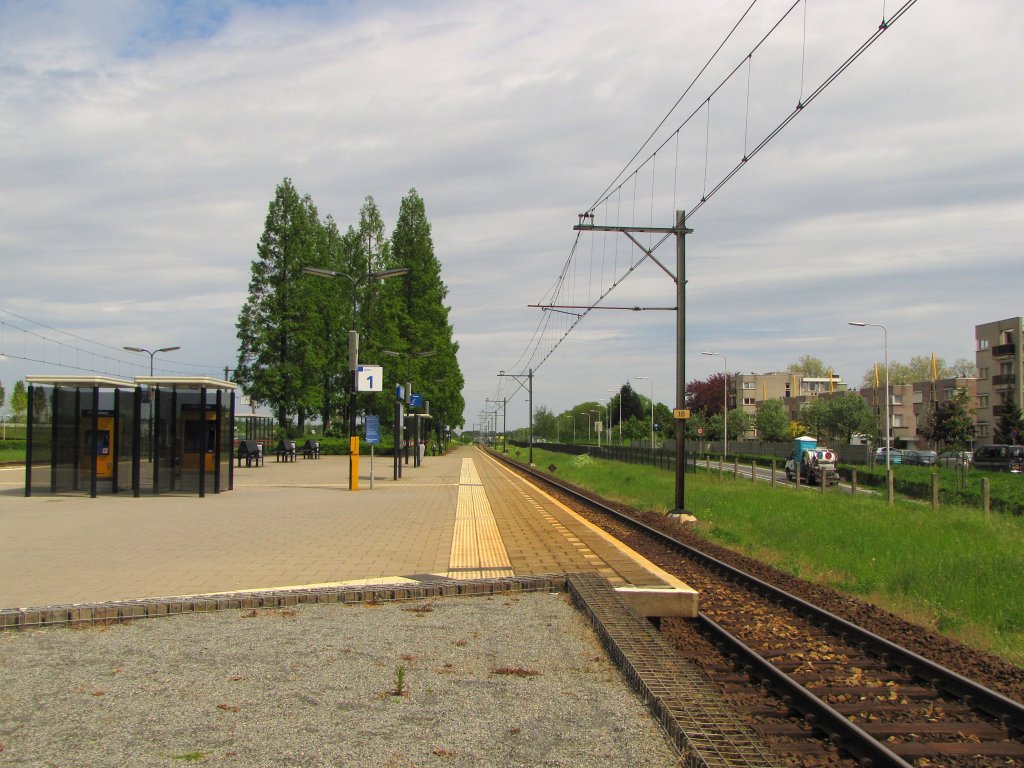 Das Gleis 1 in Geleen-Lutterade; 08.05.2012
