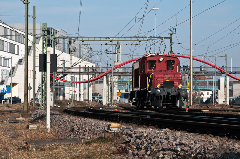 Das letzte Seetalkrokodil De 6/6 15301 am 12. Februar 2011 in Konstanz.