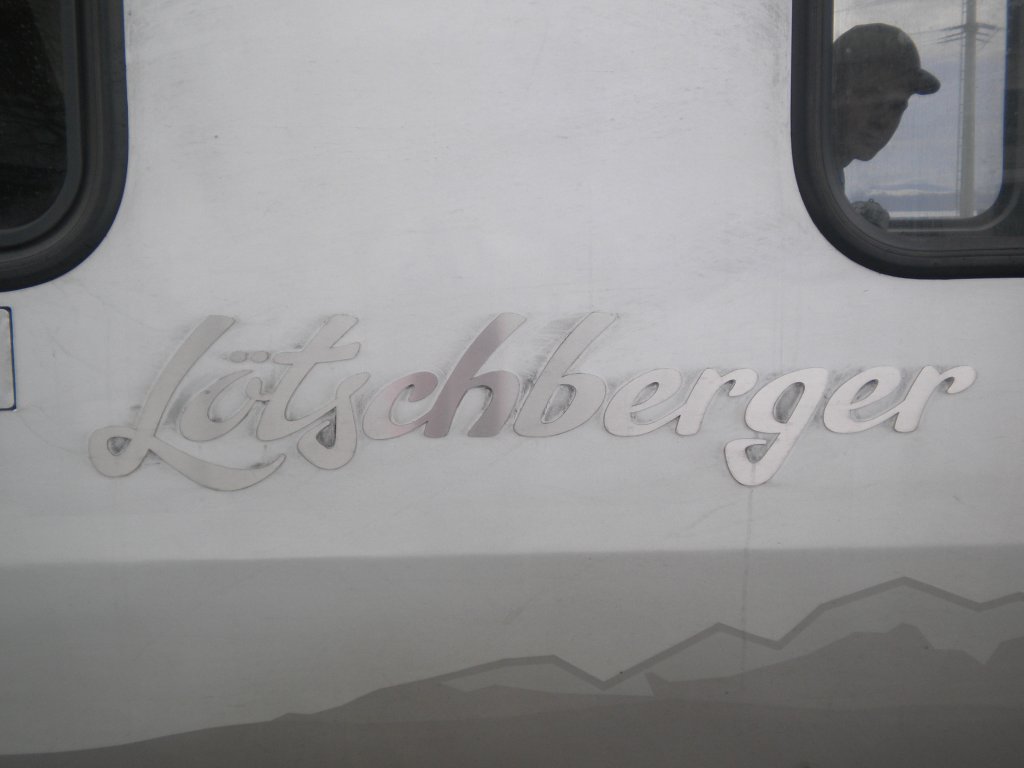 Das Ltshbergerlogo das auf jedem Zug dieser Baureihe forhanden ist.
