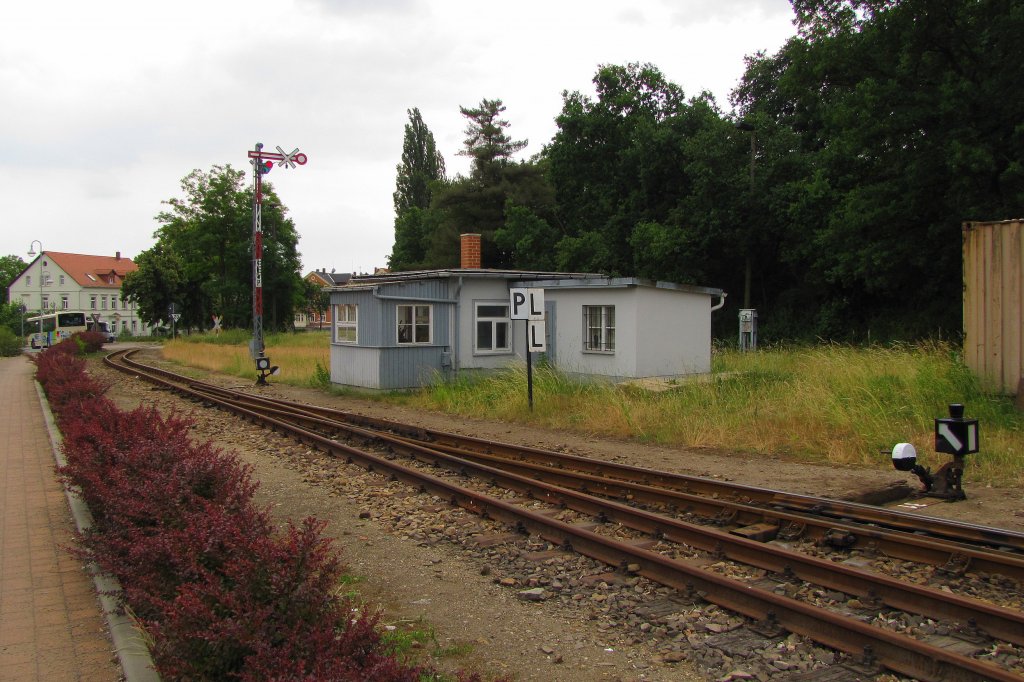 Das Stellwerk der Dllnitzbahn in Oschatz Hbf; 09.06.2011