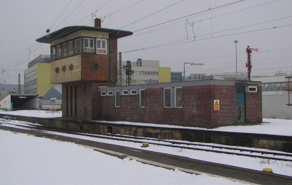 Das Stellwerk Ro in Rsselsheim Opelwerke; 22.12.2010