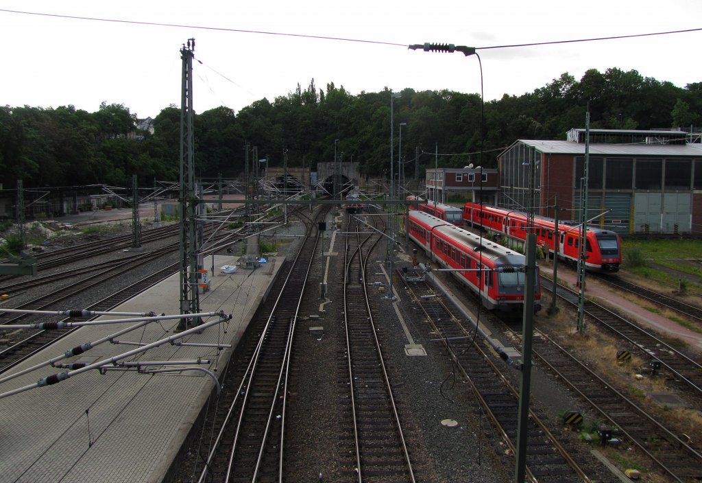 Das sdliche Gleisvorfeld in Mainz Hbf; 30.06.2011