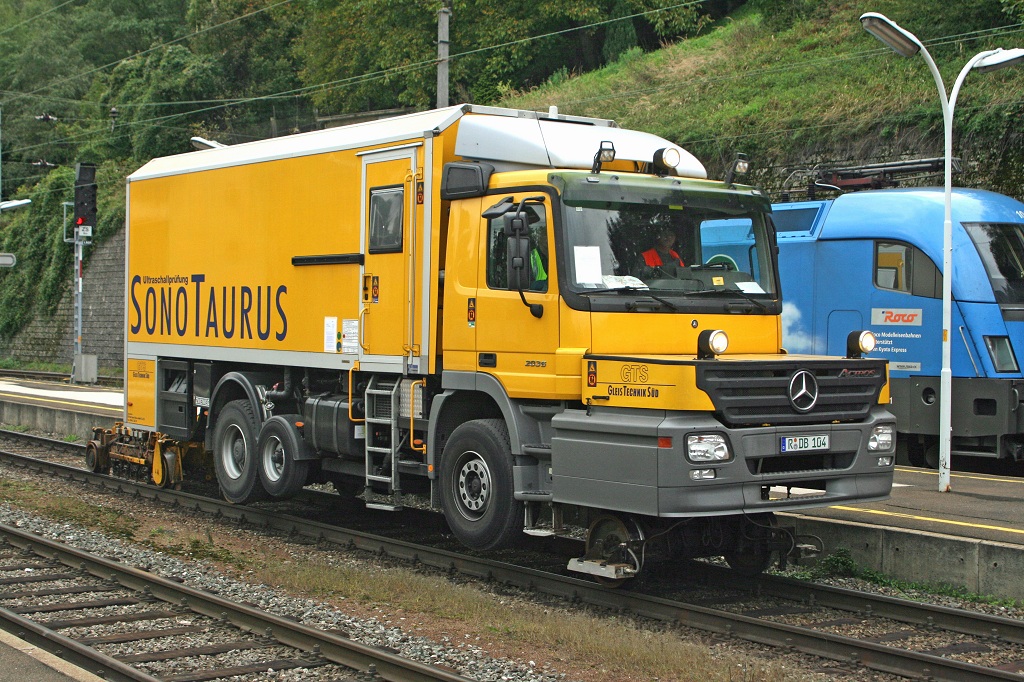 Das Ultraschallmefahrzeug Sono-Taurus hatte am 26.9.2007 kurzen Aufenthalt in Bruck/Mur.