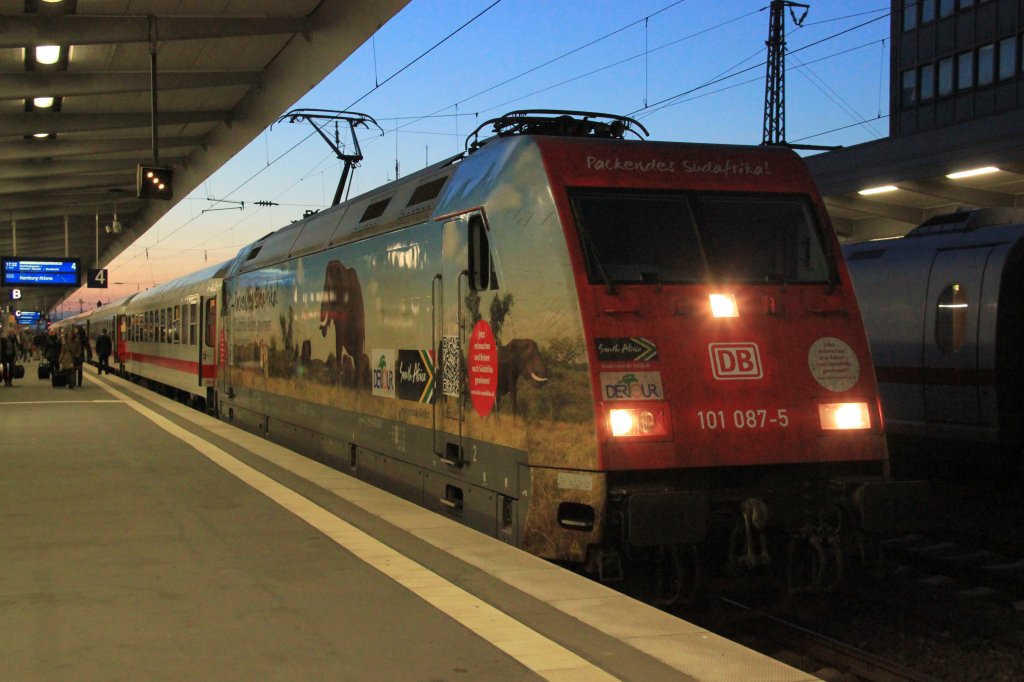 DB 101 087-5  Packendes S�dafrika  mit IC in Essen Hbf; Oktober 2012.