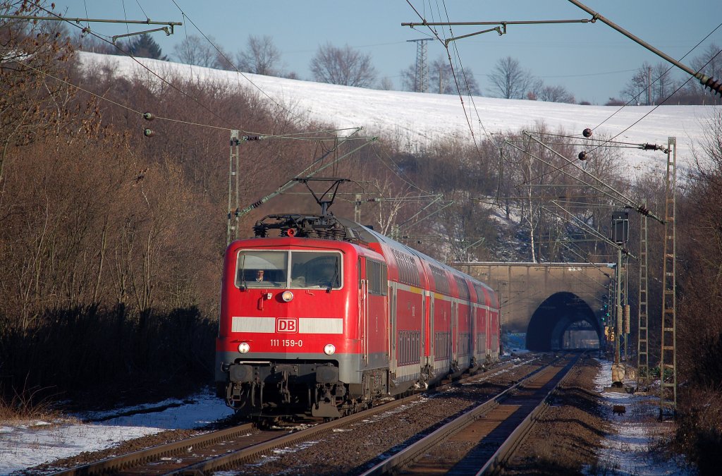DB 111 159-0 Eilendorf 10 Januari 2009