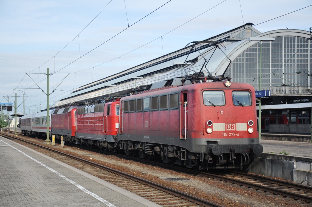DB 115 278-4 mit Pbz aufgenommen am 13/06/2013 in Karlsruhe Hbf