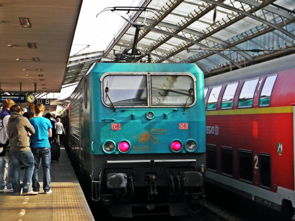 DB 143 247  Melez 2010  mit der S6 in Kln Hbf am 19.4.2011