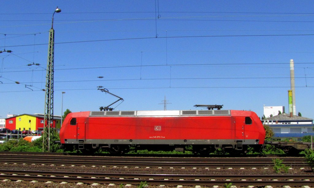 DB 145 073-3 in Mainz-Mombach; 16.07.2010