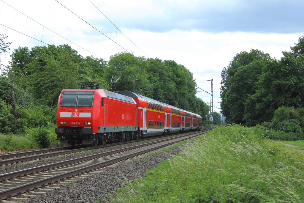 DB 146 031-0 in Bornheim am 9.6.2012 