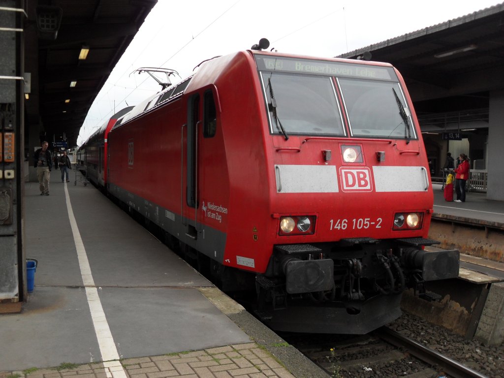 DB 146 105-2 im Bahnhof Mnster(westf)am 19.9.10