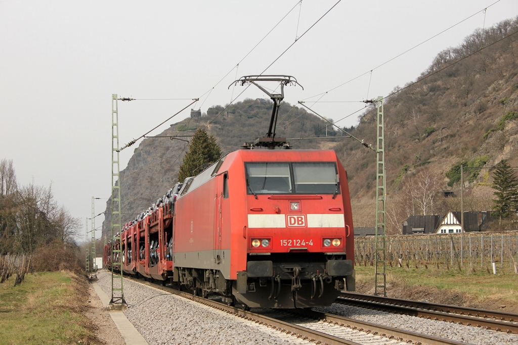 DB 152 124-4 in Leutesdorf am 17.3.2012 