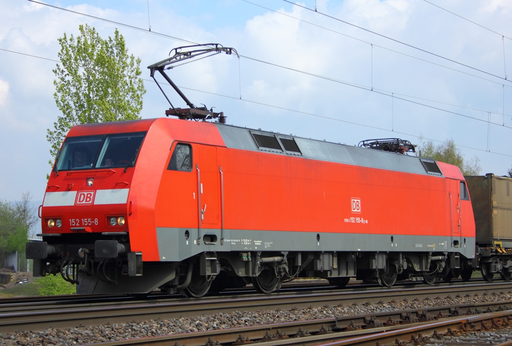 DB 152 155-8 in Neuwied am 13.4.2012 